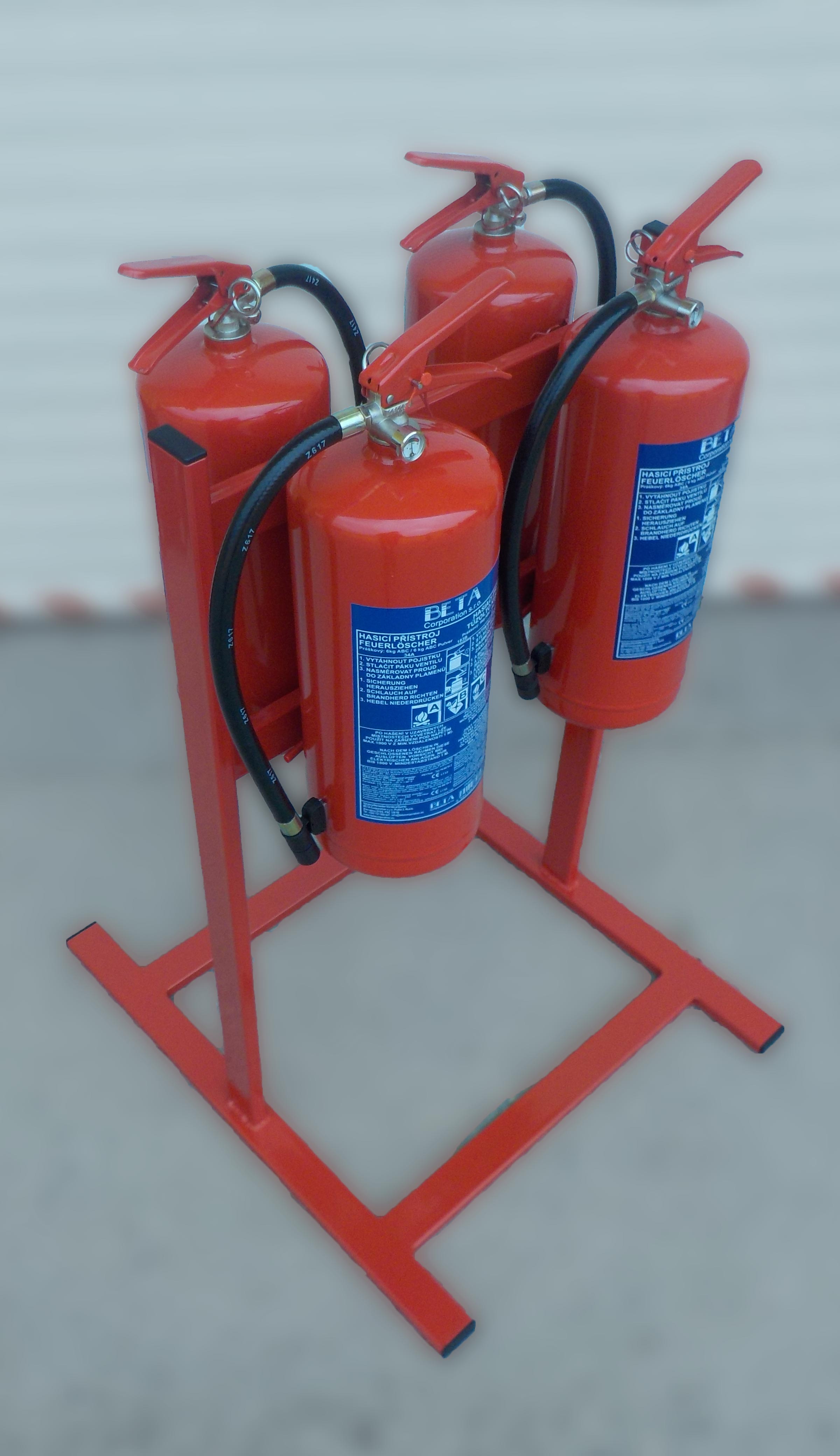 Stand for 4 Fire Extinguishers Beta corporation.eu